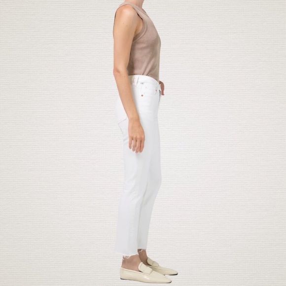 Citizens Of Humanity White Elsa Midrise Crop Jeans - Picture 4 of 12